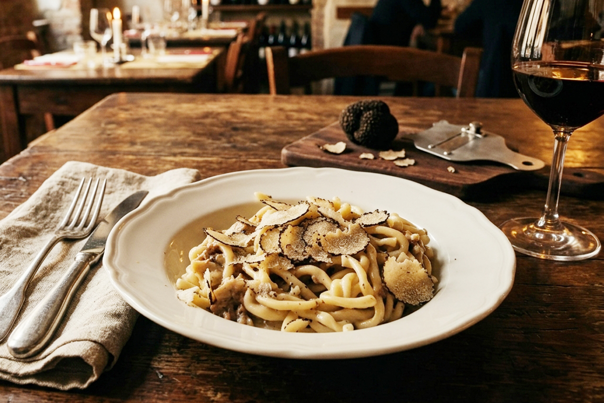 umbricelli al tartufo